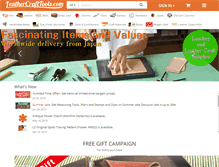 Tablet Screenshot of leathercrafttools.com